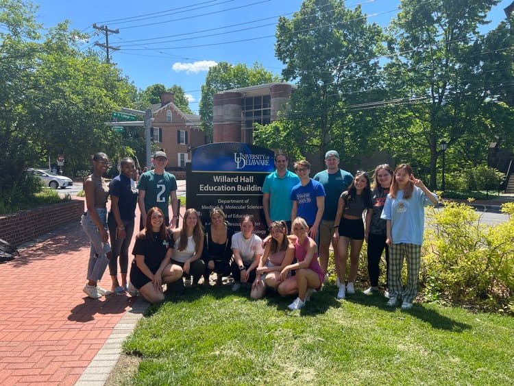 University of Delaware sportscasting students