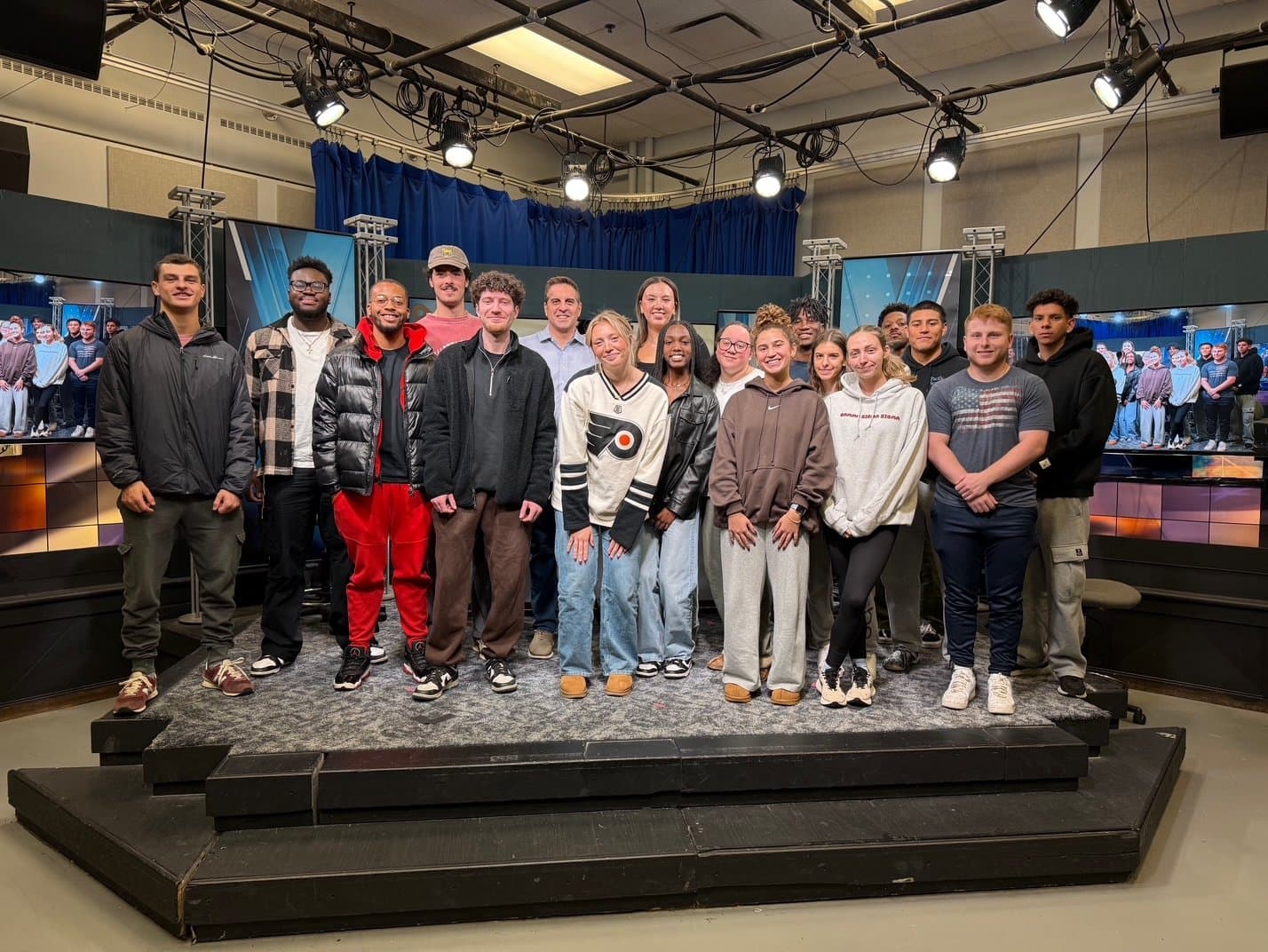 Students in the STN Studio